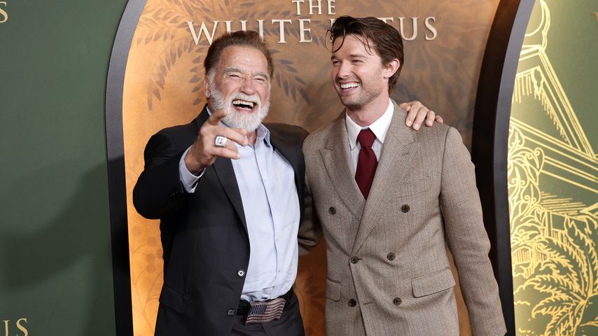 Arnold Schwarzenegger und Patrick Schwarzenegger, Februar 2025