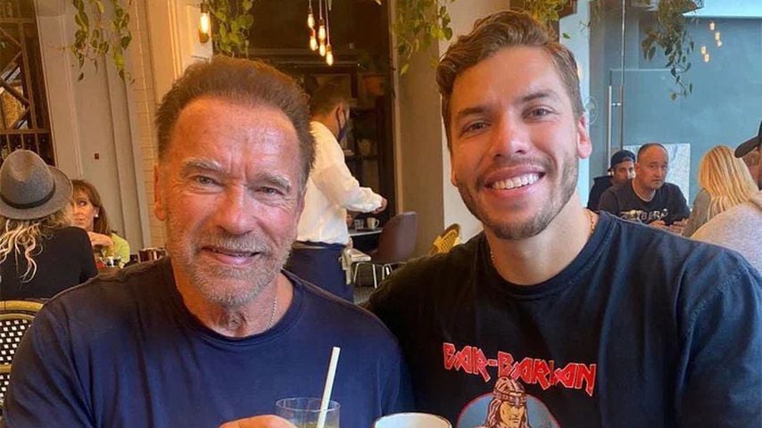 Arnold Schwarzenegger und sein Sohn Joseph Baena