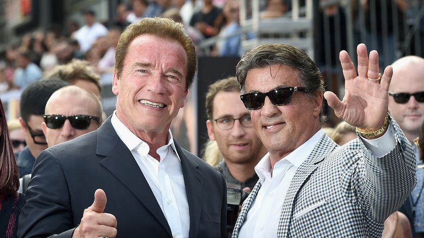 Arnold Schwarzenegger und Sylvester Stallone im Juni 2015
