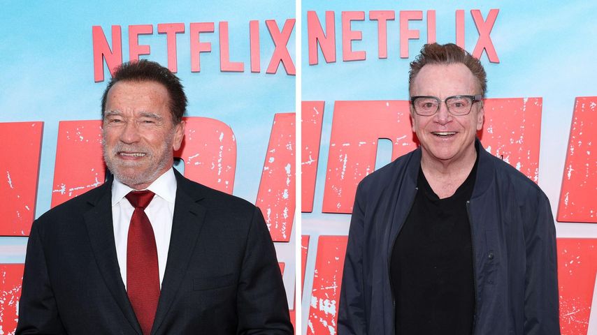 Collage: Arnold Schwarzenegger und Tom Arnold