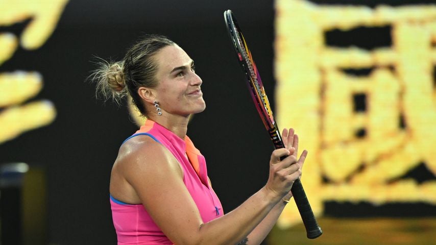 Aryna Sabalenka nach ihrem Erstrundensieg bei den Australian Open 2026