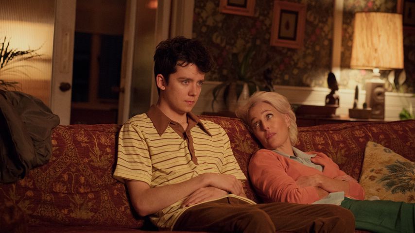 Asa Butterfield und Gillian Anderson in "Sex Education"