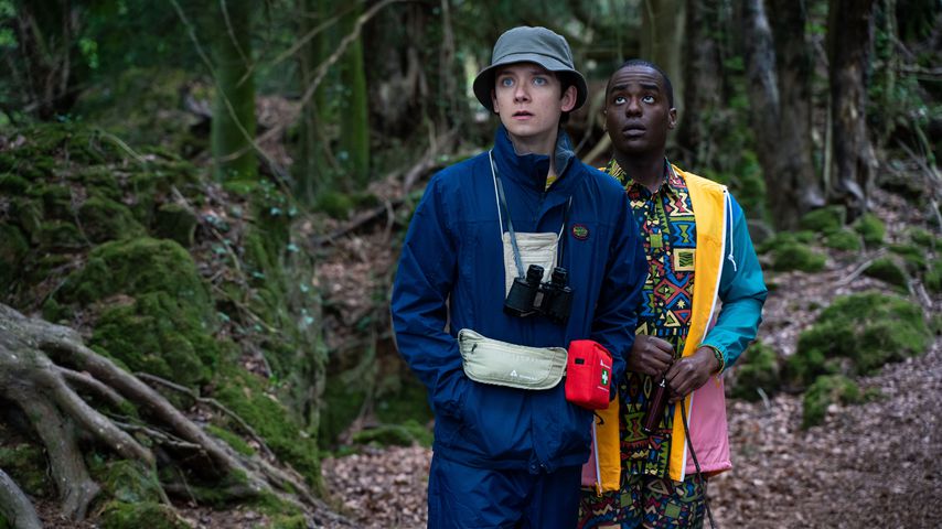 Asa Butterfield und Ncuti Gatwa in "Sex Education"
