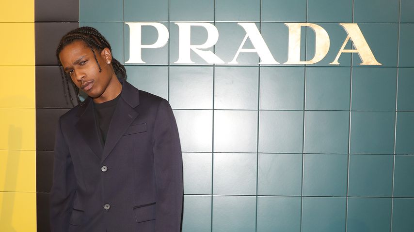 ASAP Rocky bei der Prada Fashion-Show in Mailand, September 2019