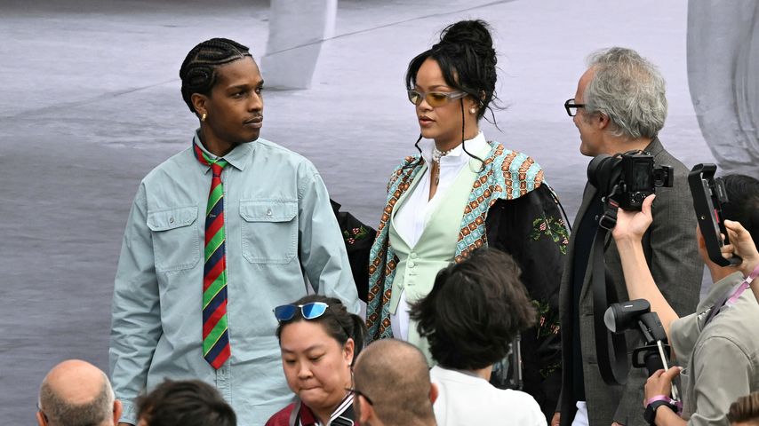 ASAP Rocky und Rihanna besuchen die Dior Show während der Paris Fashion Week
