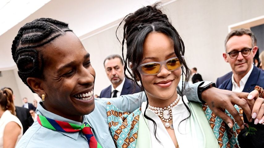 ASAP Rocky und Rihanna beiinder Paris Fashion Week 2025