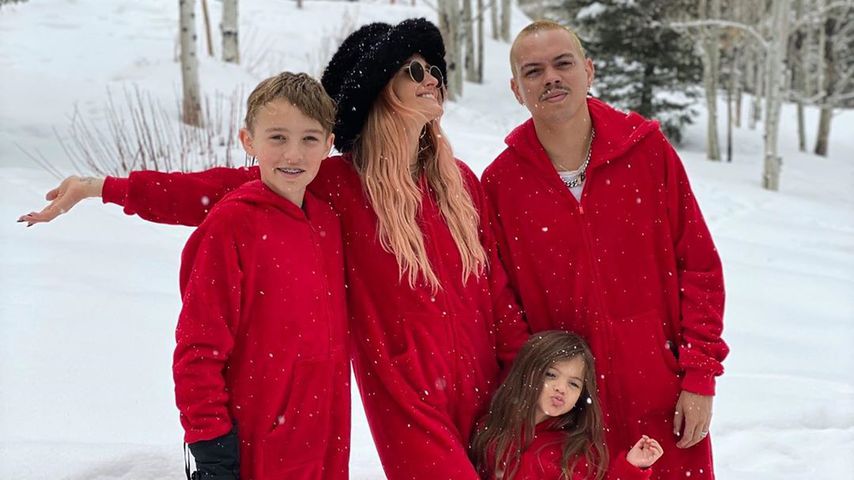 Ashlee Simpson mit ihrer Familie