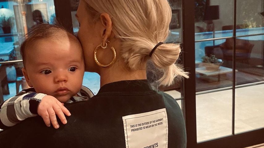 Ashlee Simpson mit ihrem Sohn Ziggy