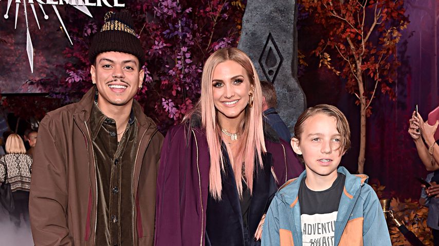Ashlee Simpson mit Ehemann Evan Ross und ihren Kindern, November 2019