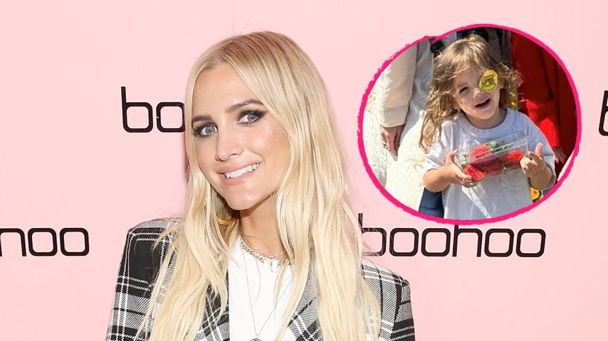 Ashlee Simpson teilt süßes Pic von Sohn Ziggy im Erdbeerfeld