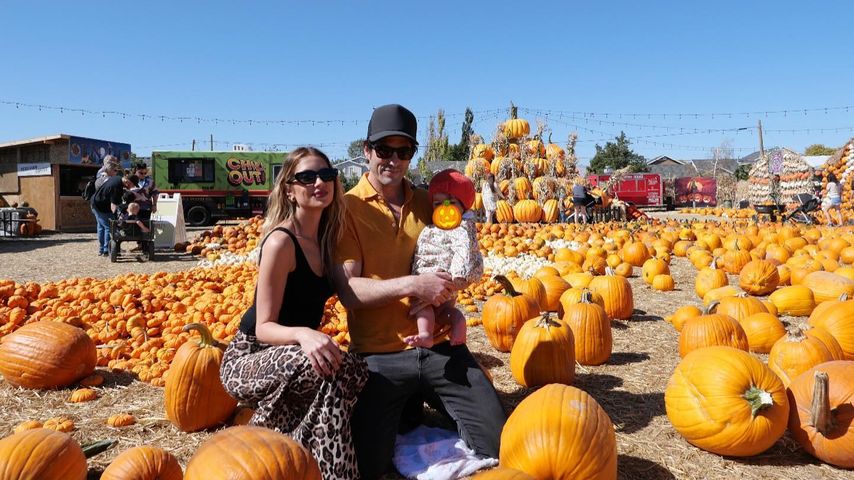 Ashley Benson und Brandon Davis mit ihrer Tochter Aspen, September 2024