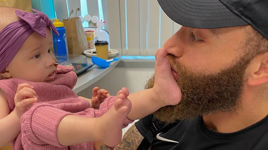 Ashley Cain und seine Tochter im Dezember 2020