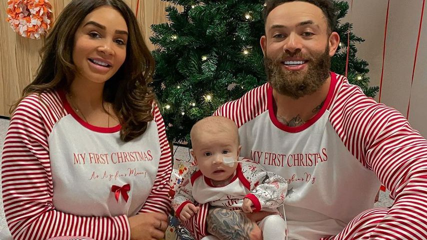 Ashley Cain (r.) und seine Familie im Dezember 2020