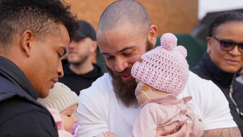 Ashley Cain, seine Tochter Azaylia und deren Cousine Anaya