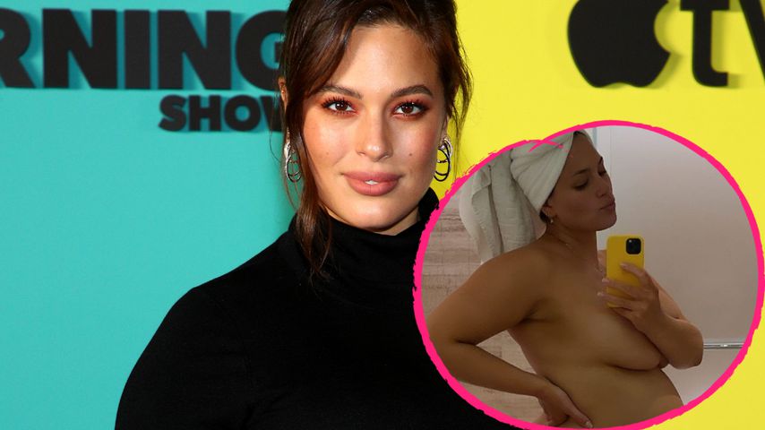 Direkt nach Dusche: Schwangere Ashley Graham teilt Nackt-Pic