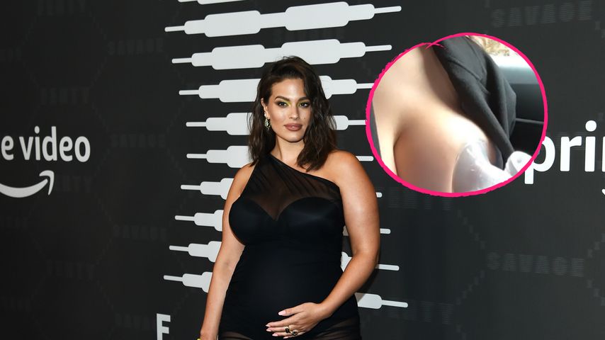 "Brüste explodieren": Ashley Graham pumpt im Uber Milch ab