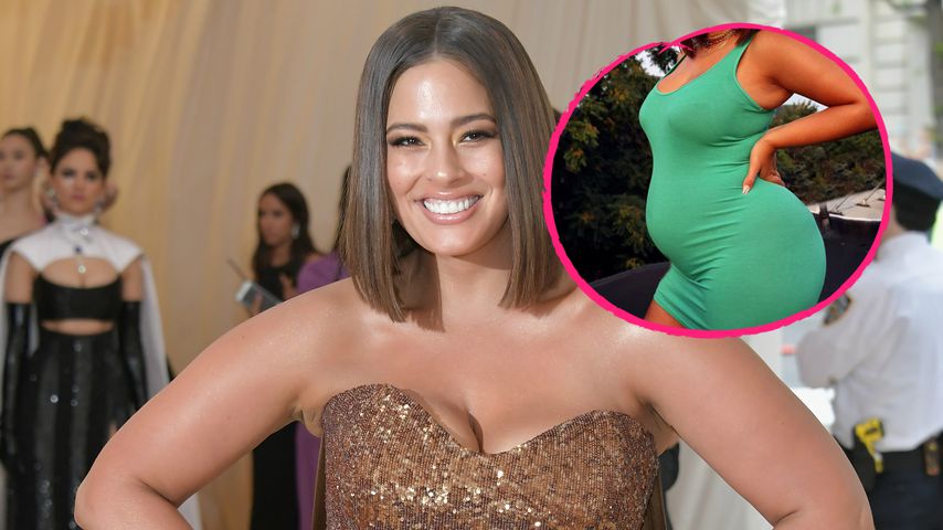 Kugelrund und wunderschön: Ashley Graham zeigt Babybauch!