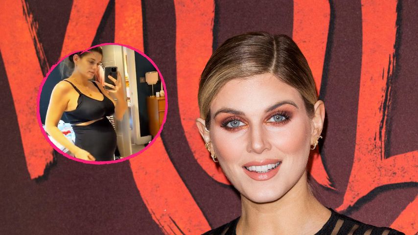 Collage: TV-Star Ashley James präsentiert ihren After-Baby-Body