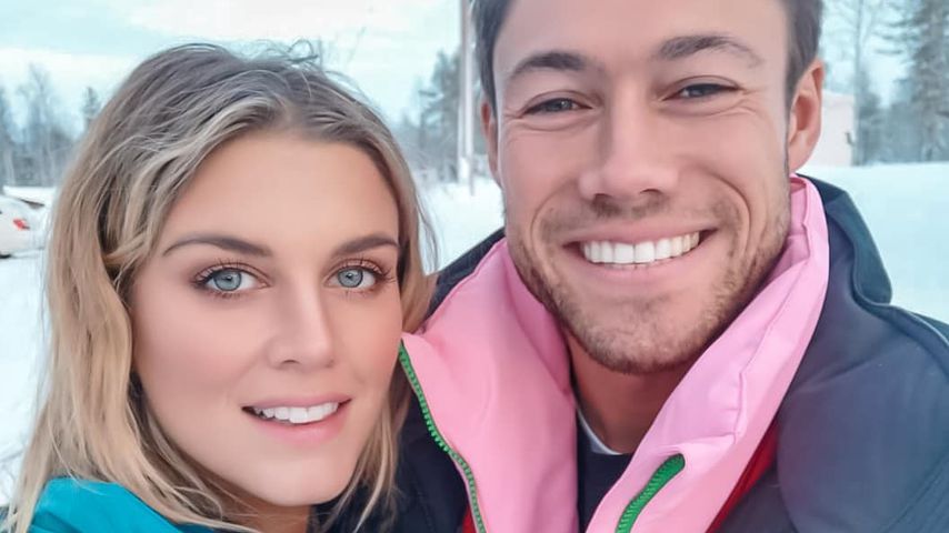 Schwangere Ashley James feiert Einjähriges mit Freund Tom
