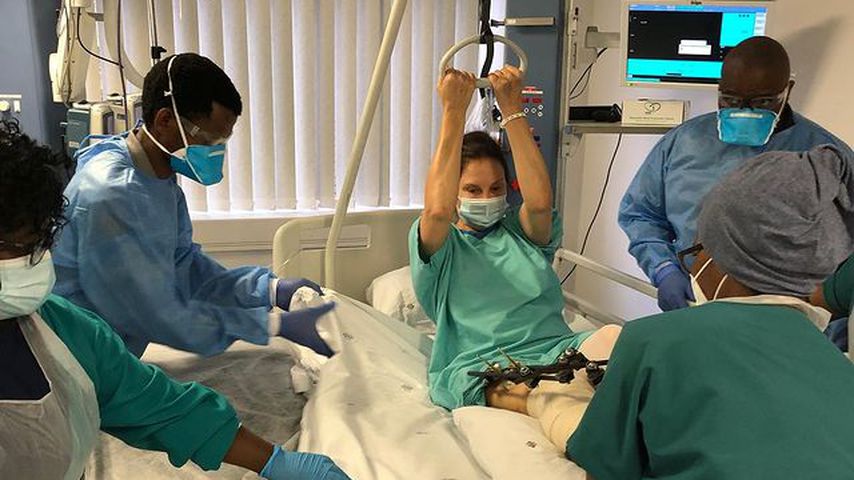 Ashley Judd nach ihrem Unfall im Kongo