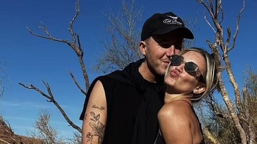Ashley Roberts und ihr Partner George Rollinson im Dezember 2024