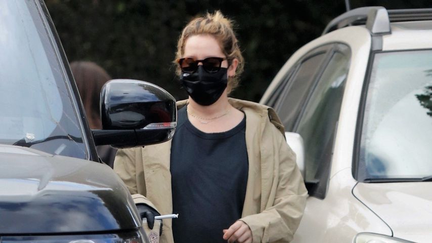 Gut kaschiert: Schwangere Ashley Tisdale versteckt Babybauch