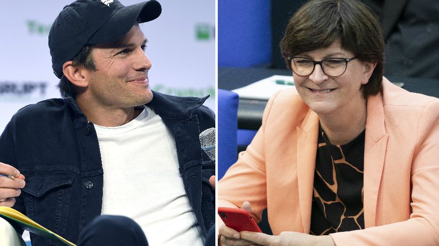 Ashton Kutcher schreibt im Netz mit SPD-Chefin