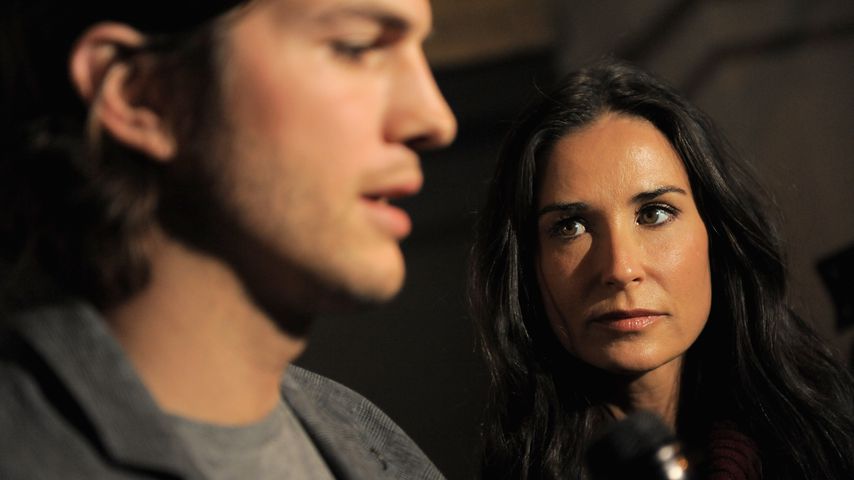 Ashton Kutcher und Demi Moore in New York City