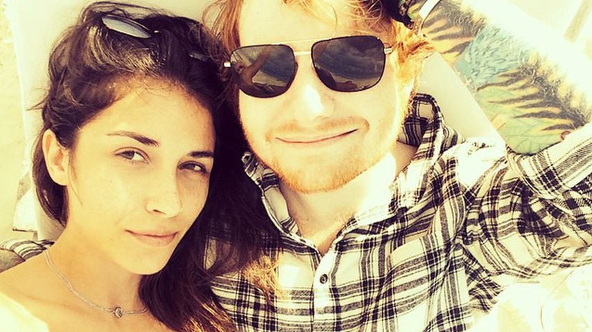 Athina Andrelos und Ed Sheeran, 2015