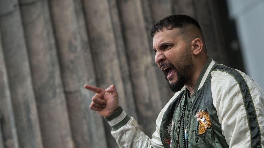 Attila Hildmann bei einer Demo in Berlin, Juni 2020