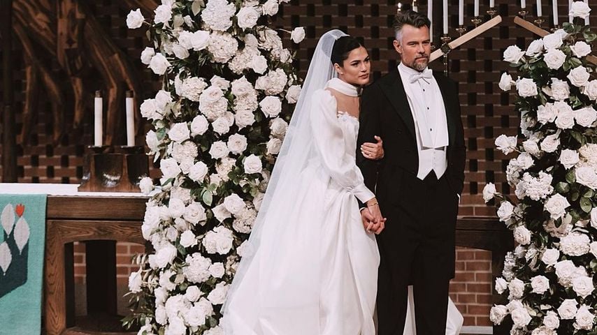 Audra Mari und Josh Duhamel bei ihrer Hochzeit im September 2022