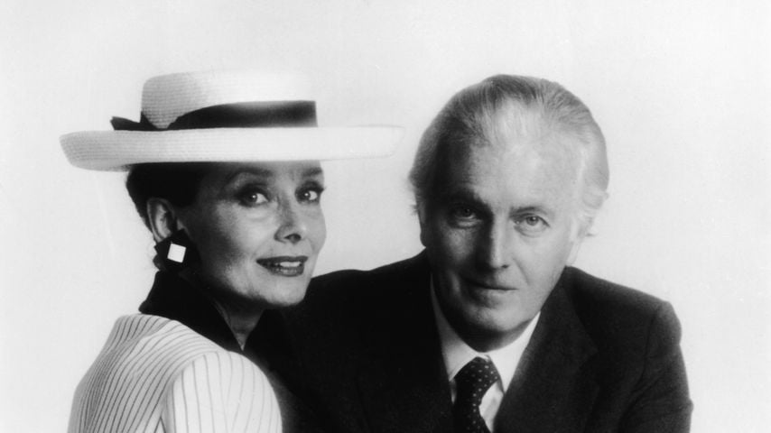 Schauspielerin Audrey Hepburn und Modeschöpfer Hubert de Givenchy im Jahr 1985