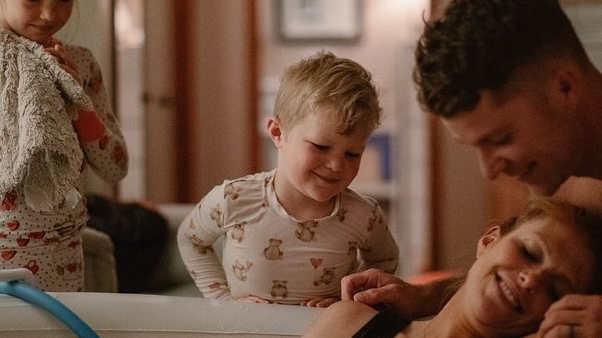 Audrey Roloff mit ihren Kindern im Mai 2024