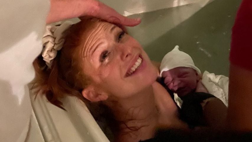 Audrey Roloff kurz nach der Geburt ihres dritten Kindes