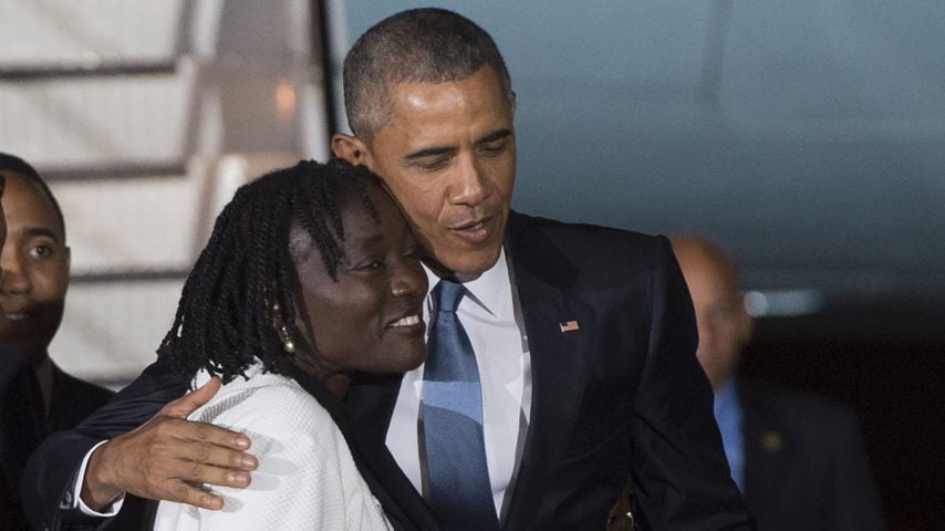 Auma und Barack Obama
