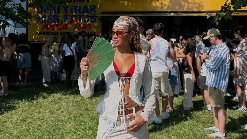 Aurélie Carina vor dem Bad Bunny Konzert in Düsseldorf, Juni 2026