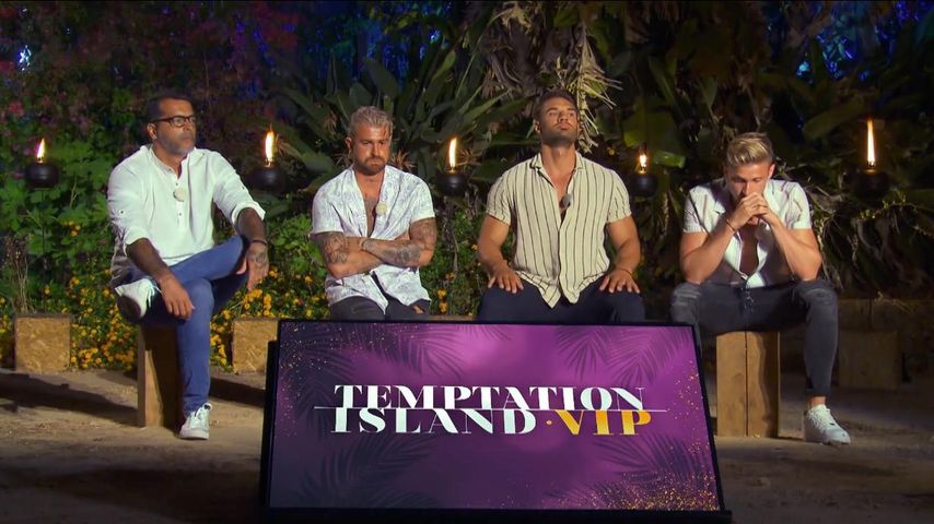 Aurelio Savina, Luigi Birofio, Aleksandar Petrovic und Tommy Pedroni bei "Temptation Island V.I.P."