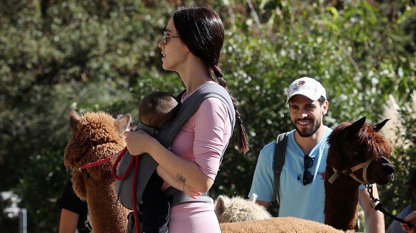 Aurora Ramazzotti mit Sohn Cesare, Oktober 2023