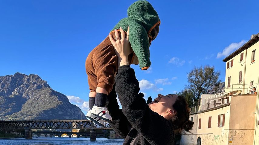 Aurora Ramazzotti mit ihrem Sohn Cesare