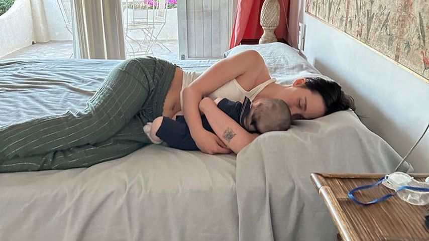 Aurora Ramazzotti mit Baby Cesare im August 2023