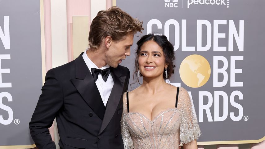Austin Butler und Salma Hayek bei den Golden Globe Awards 2023