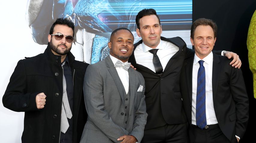 Austin St. John, Walter Jones, Jason David Frank und David Yost im März 2017 in Westwood