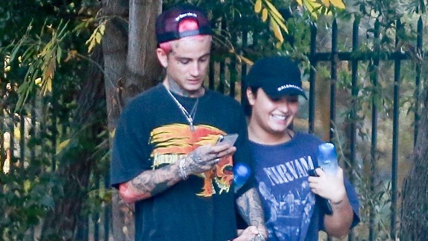 Austin Wilson und Demi Lovato, November 2019