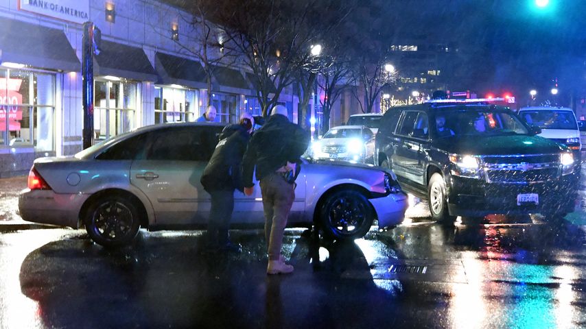 Die Unfallfahrzeuge in Wilmington im US-Bundesstaat Delaware