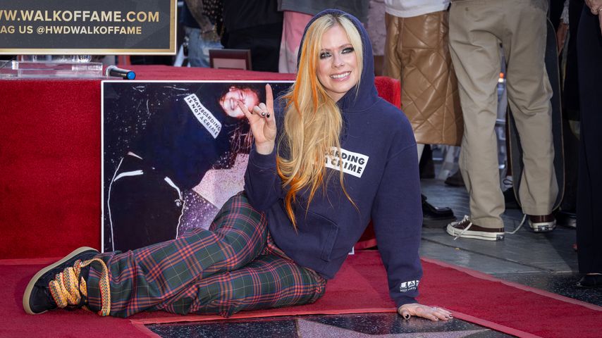 Avril Lavigne bei der Enthüllung ihres Sterns auf dem Walk of Fame, August 2022