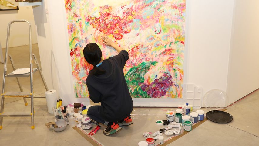 Künstlerin Ayako Rokkaku im Dezember 2019 in Miami