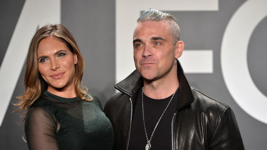 Ayda Field und ihr Mann Robbie Williams bei einer Fashion Show in L.A. im Februar 2015