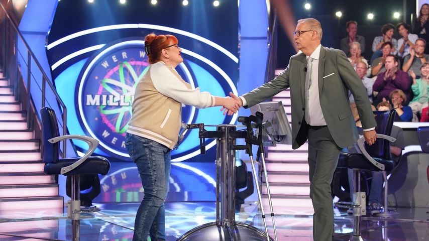 Babette Rüster und Günther Jauch bei "Wer wird Millionär?"