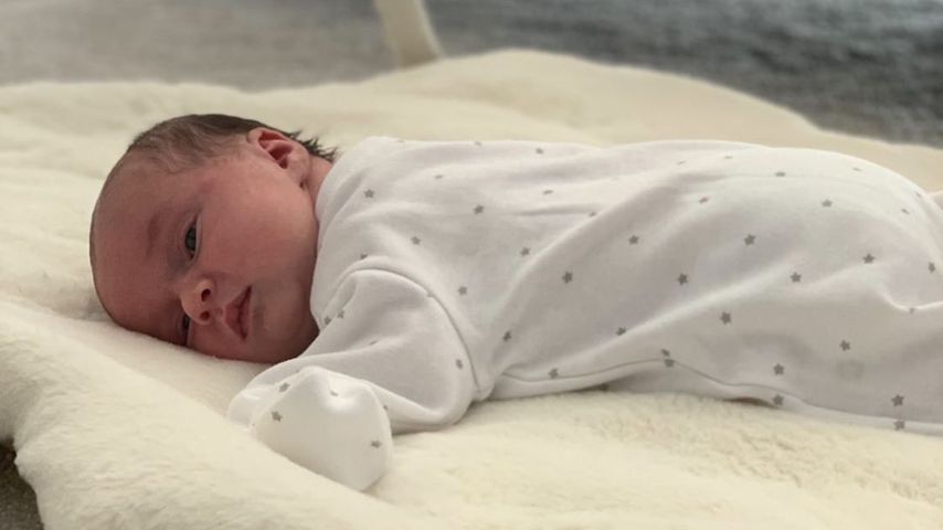 Ella Jordan, die Tochter von James und Ola Jordan, im April 2020