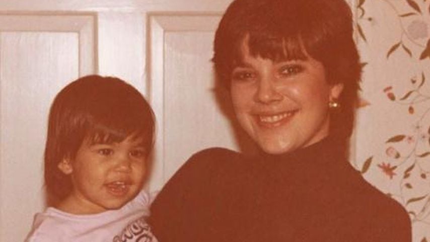 Kourtney Kardashian als Baby mit ihrer Tante Karen Houghton